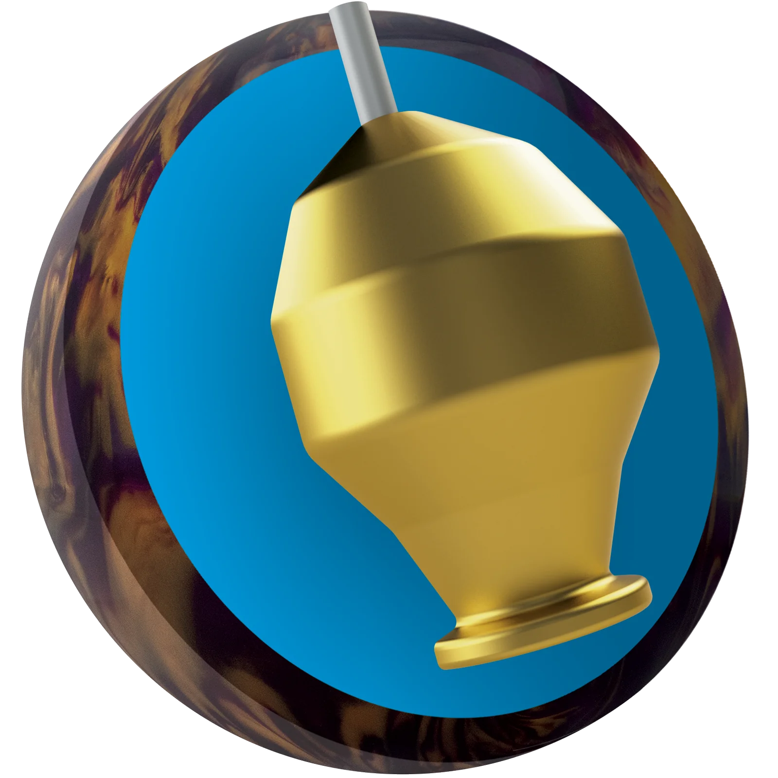 Ebonite Fireball Purple / Gold | Pearl Reactive Bowling Ball – Bild 2