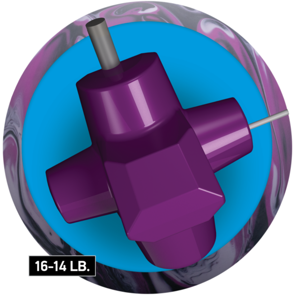 Radical ZigZag | Solid Reactive Bowling Ball – Bild 2